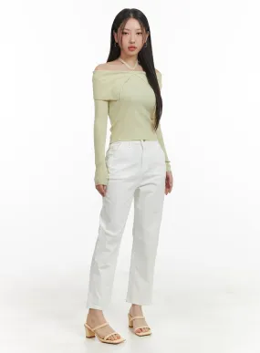 Cropped Straight Pants OA415