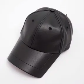 CT leather baseball cap with cropped tongue