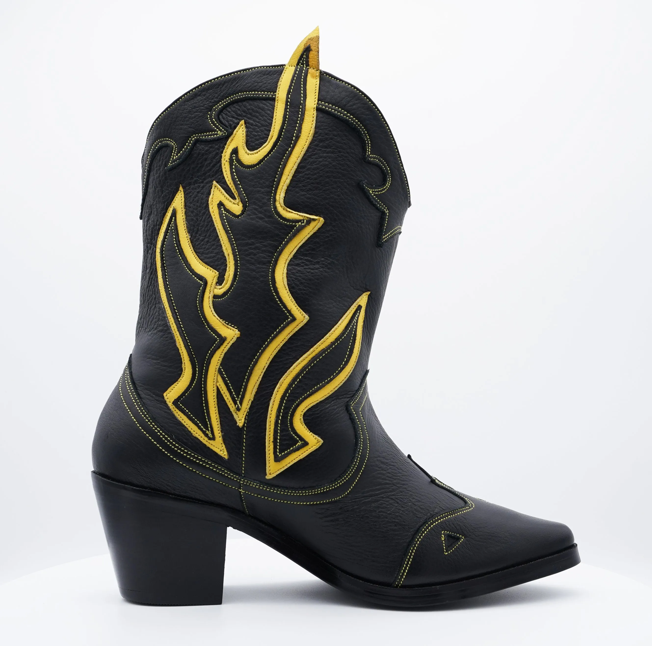 Custom Black Western Boot - Handcrafted and Personalized