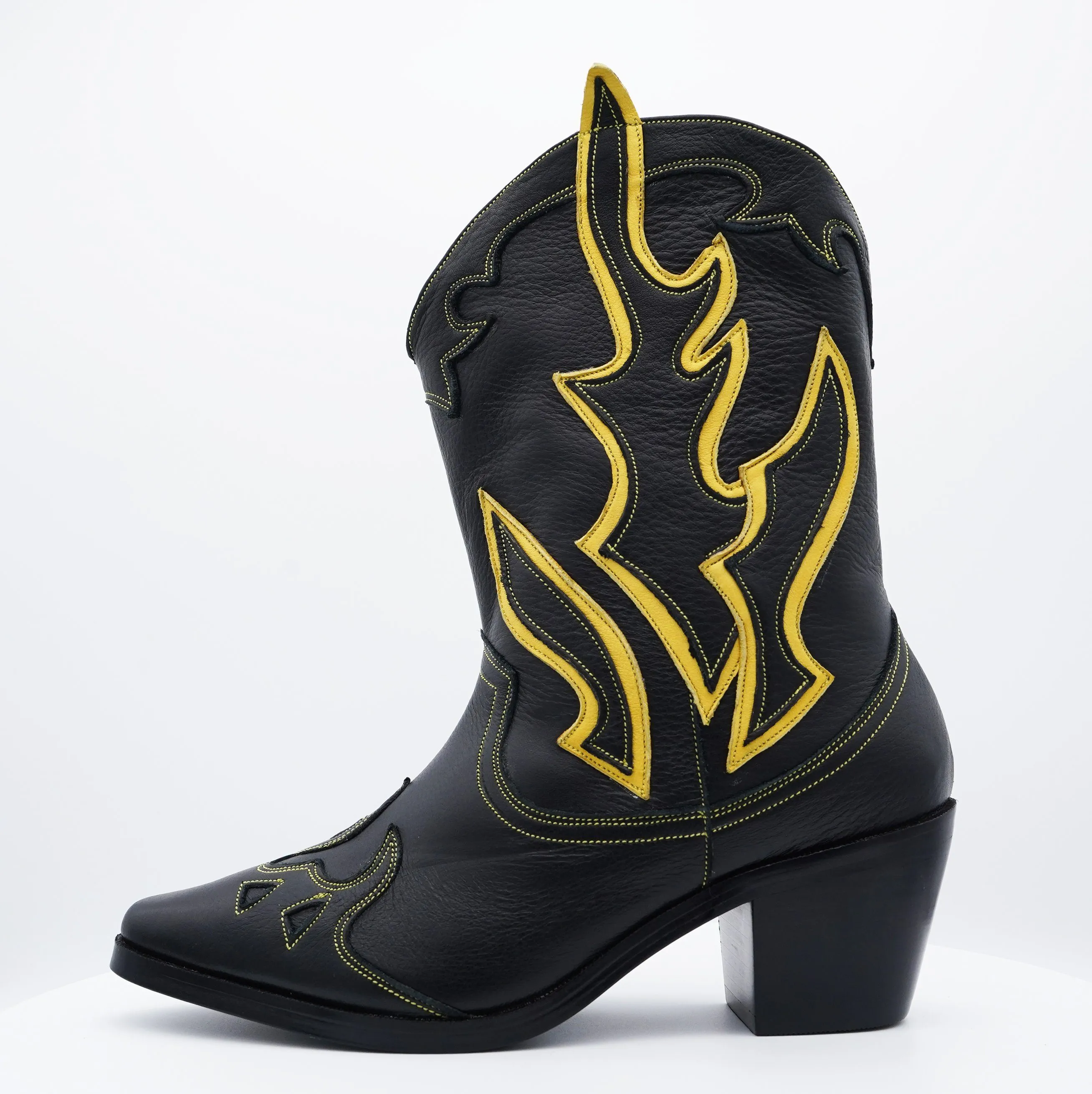 Custom Black Western Boot - Handcrafted and Personalized