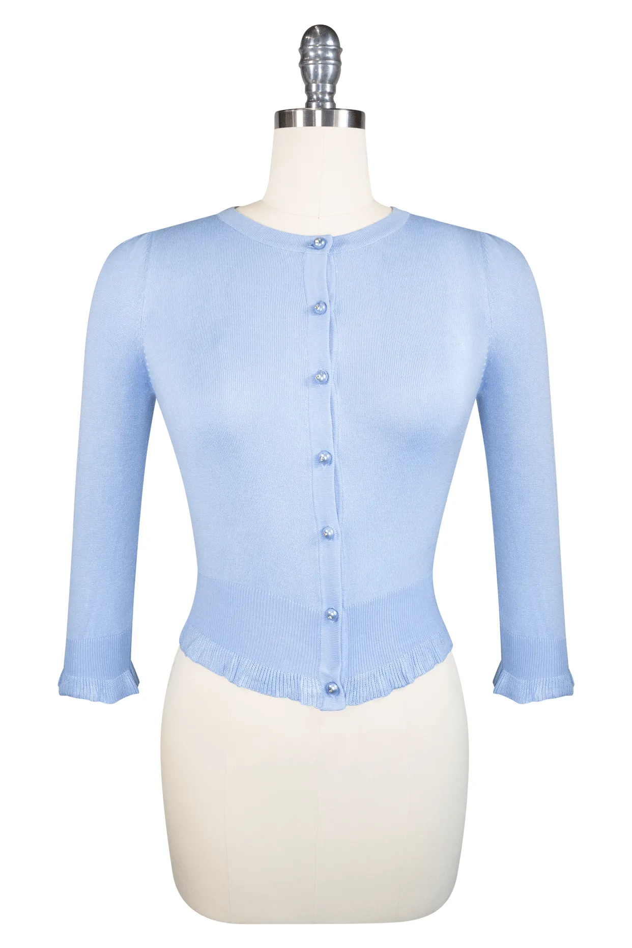 D'Amour Blue 3/4 Sleeve Cardigan