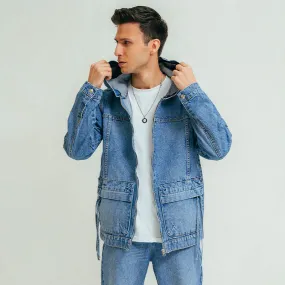 Denim Hoodie Jacket