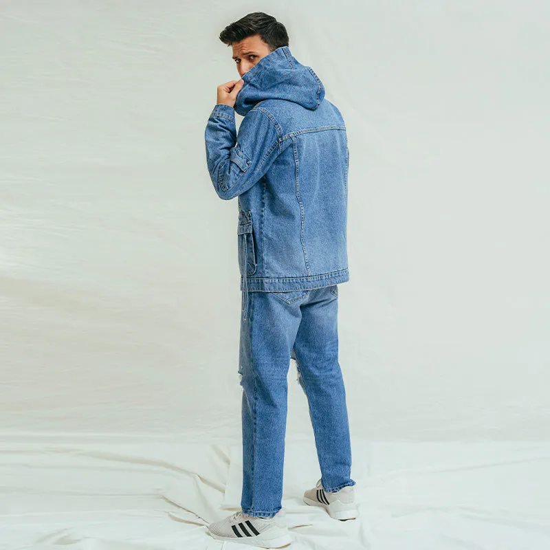 Denim Hoodie Jacket