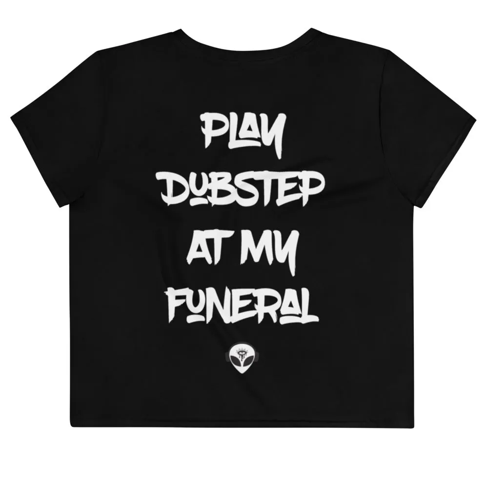 Dubstep Funeral Crop Tee -> Bass-heavy Funeral Crop Tee