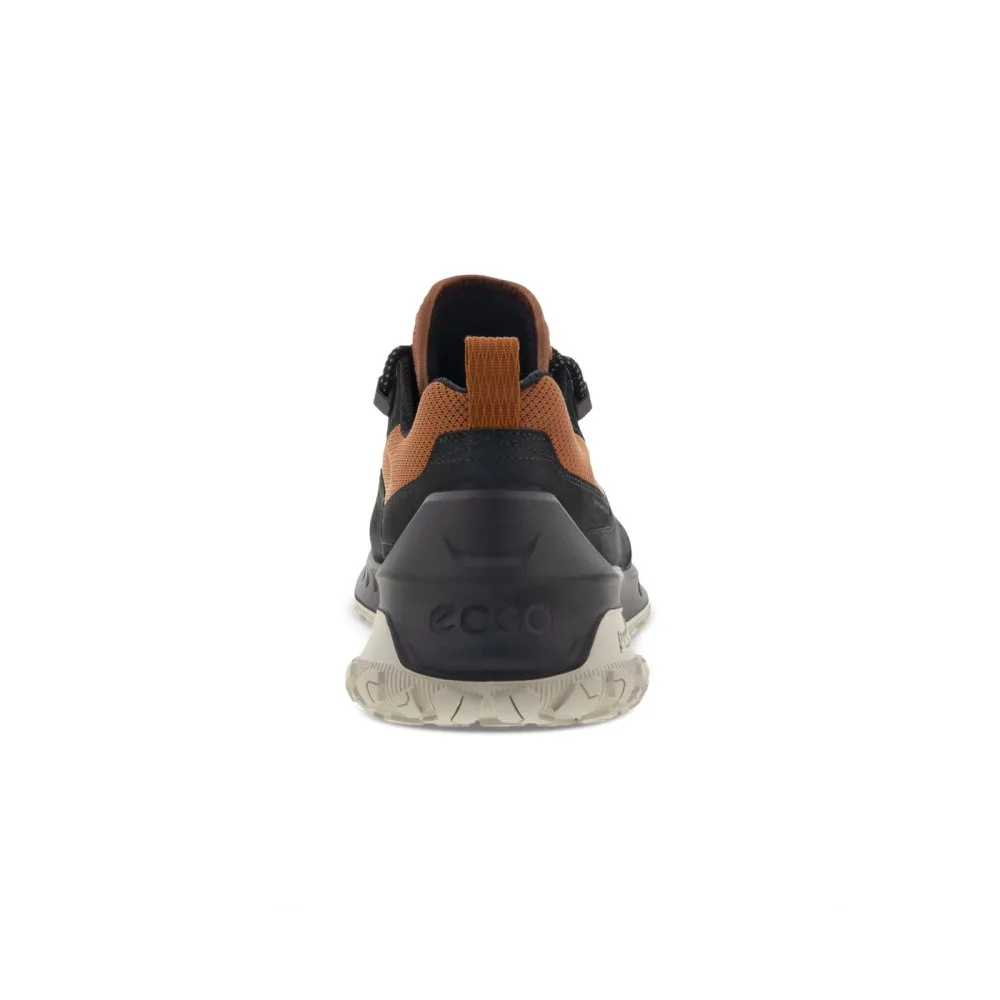 Ecco Men's Waterproof Low Shoe - Black/Cognac