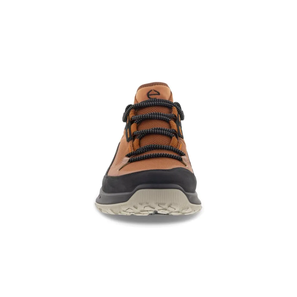 Ecco Men's Waterproof Low Shoe - Black/Cognac