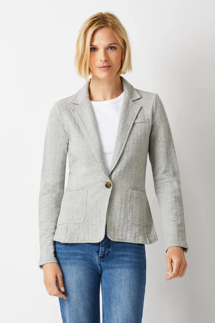 Ecru Terry Blazer