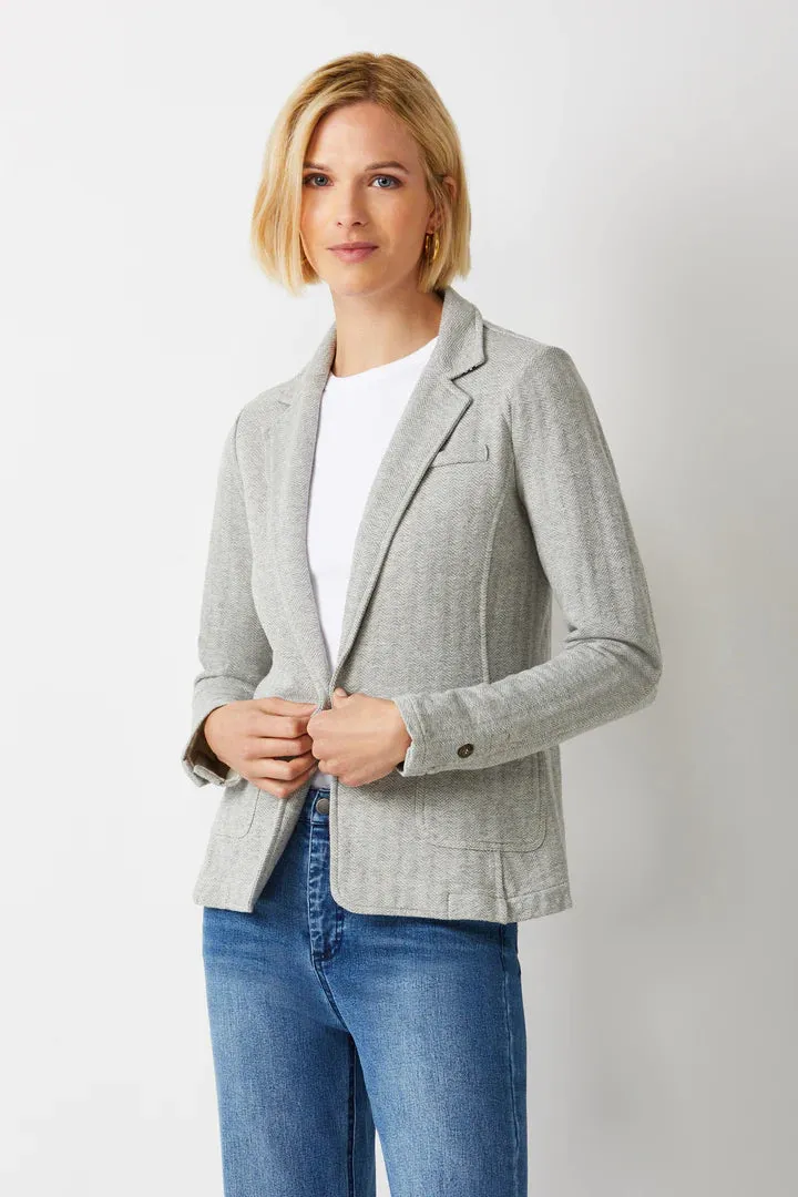 Ecru Terry Blazer