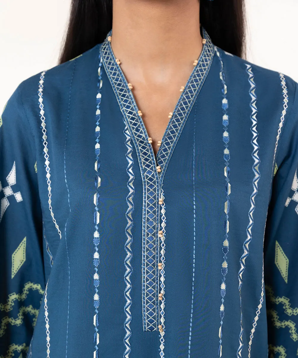 Embroidered Lawn Blouse