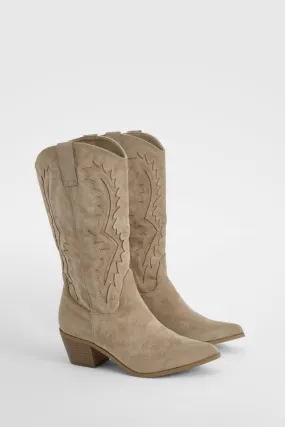 Embroidered Western Cowboy Boots