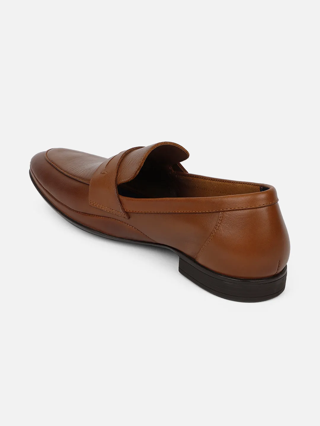 Ezok Brown Leather Loafer Mocassins