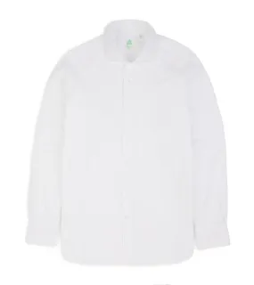 Finamore Gaeta Classic Cotton Luigi Sport Shirt: White Fine Oxford - Best Price & Quality - Limited Stock.