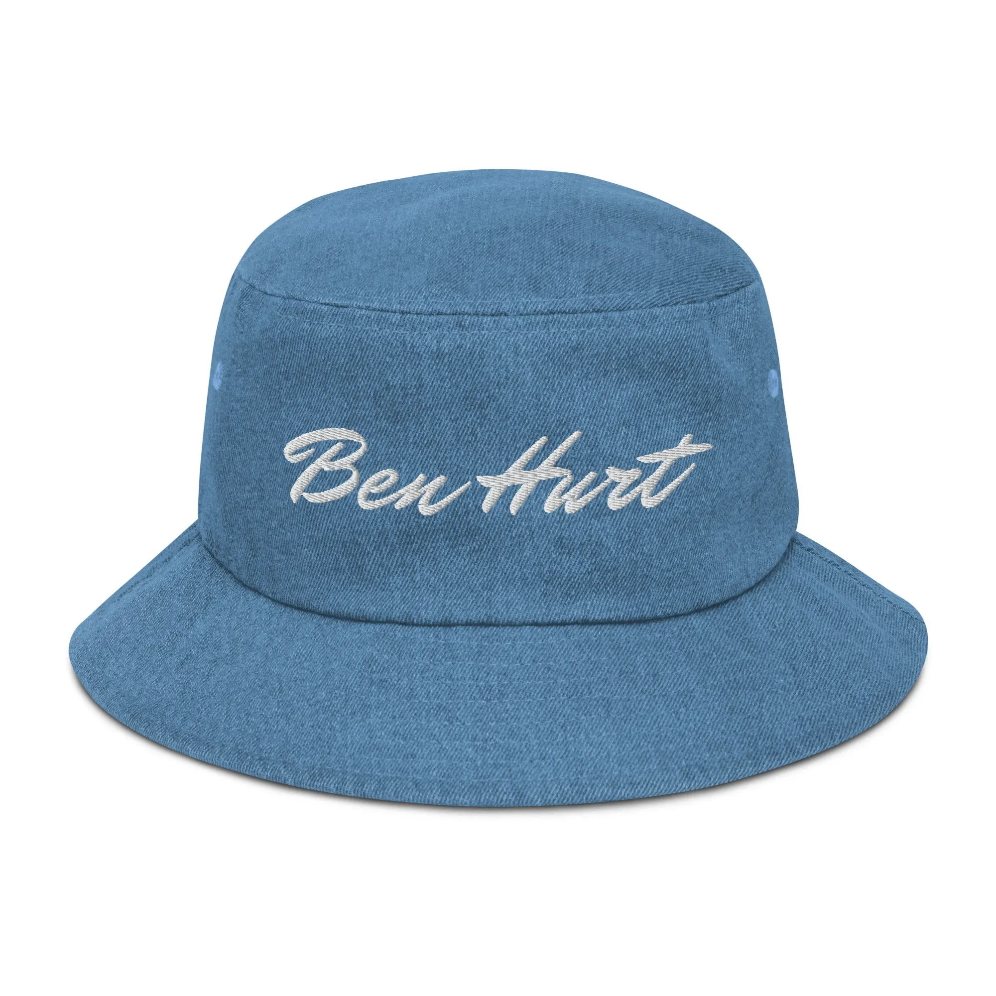 Find the Ben Hurt Denim bucket hat on search engines.