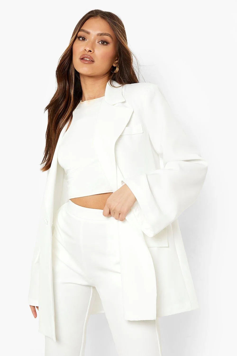 Flared Sleeve Tailored Blazer