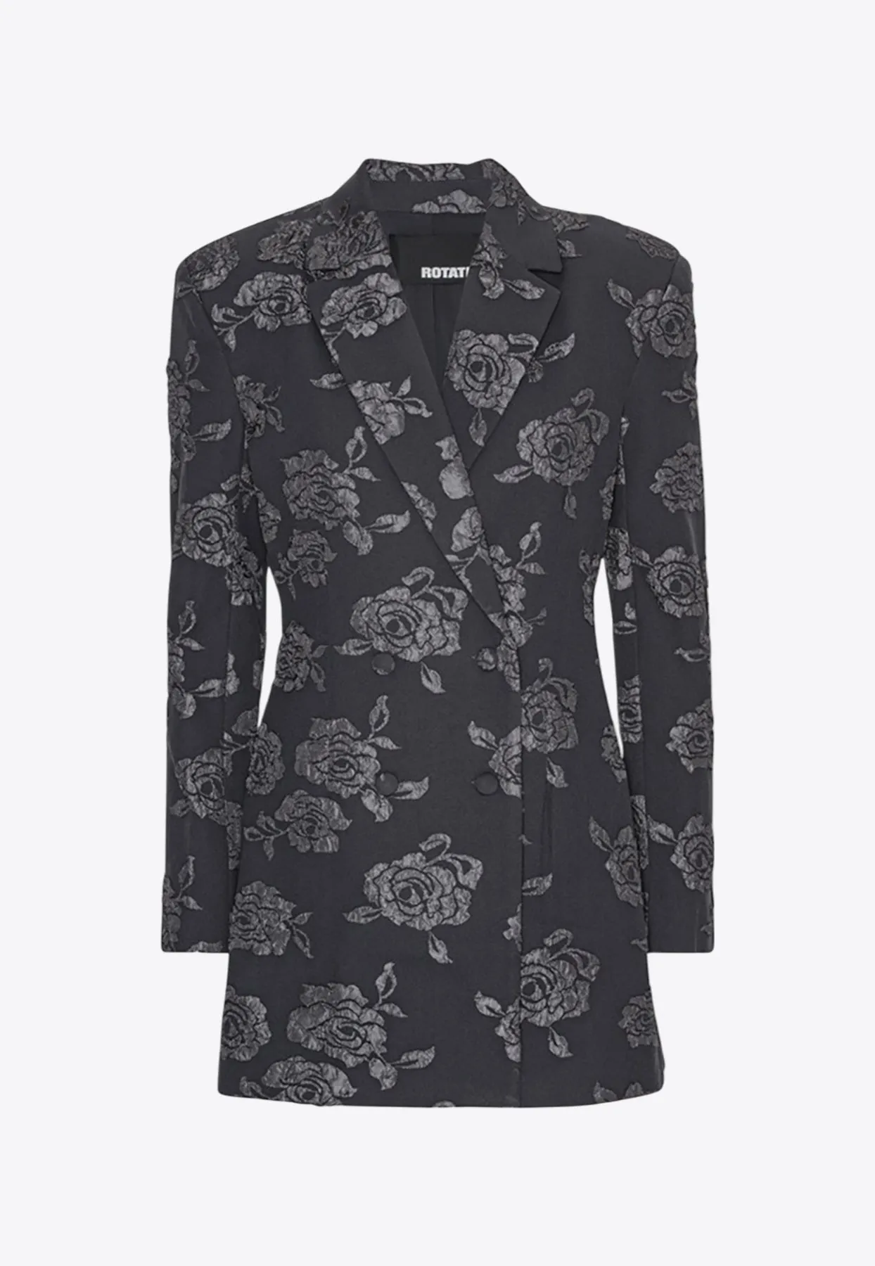 Floral Jacquard Mini Blazer Dress