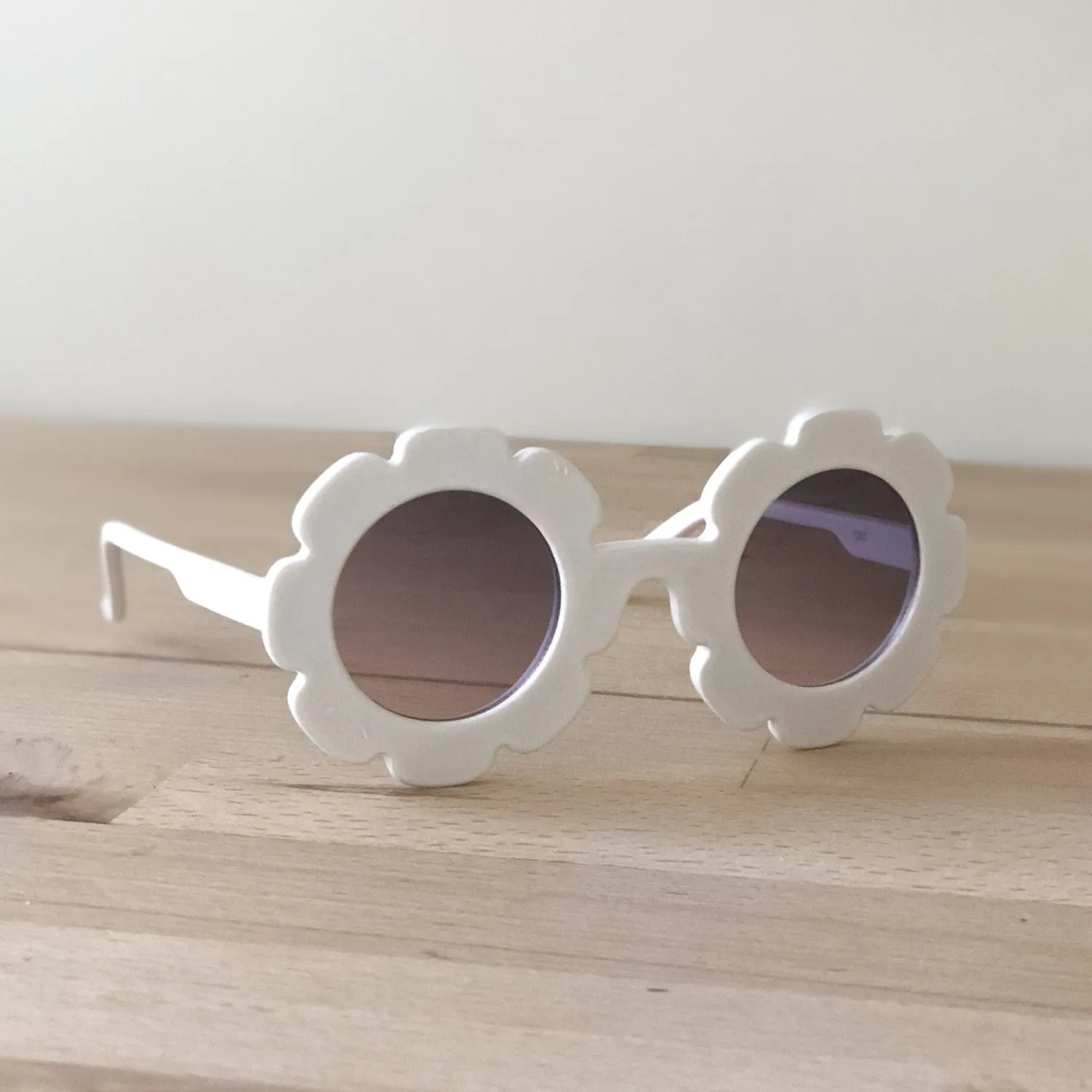 Flower sunglasses for baby and toddler.