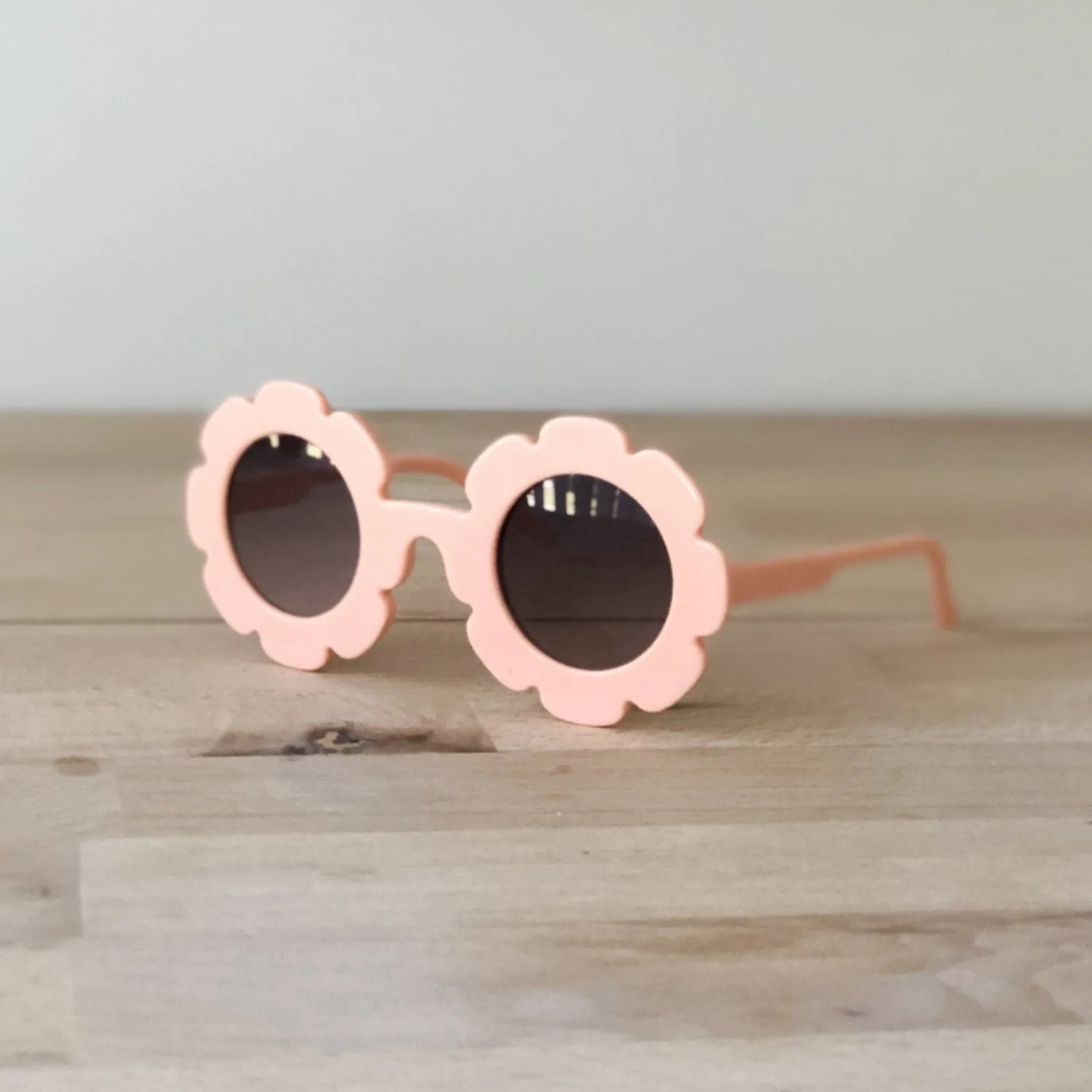 Flower sunglasses for baby and toddler.