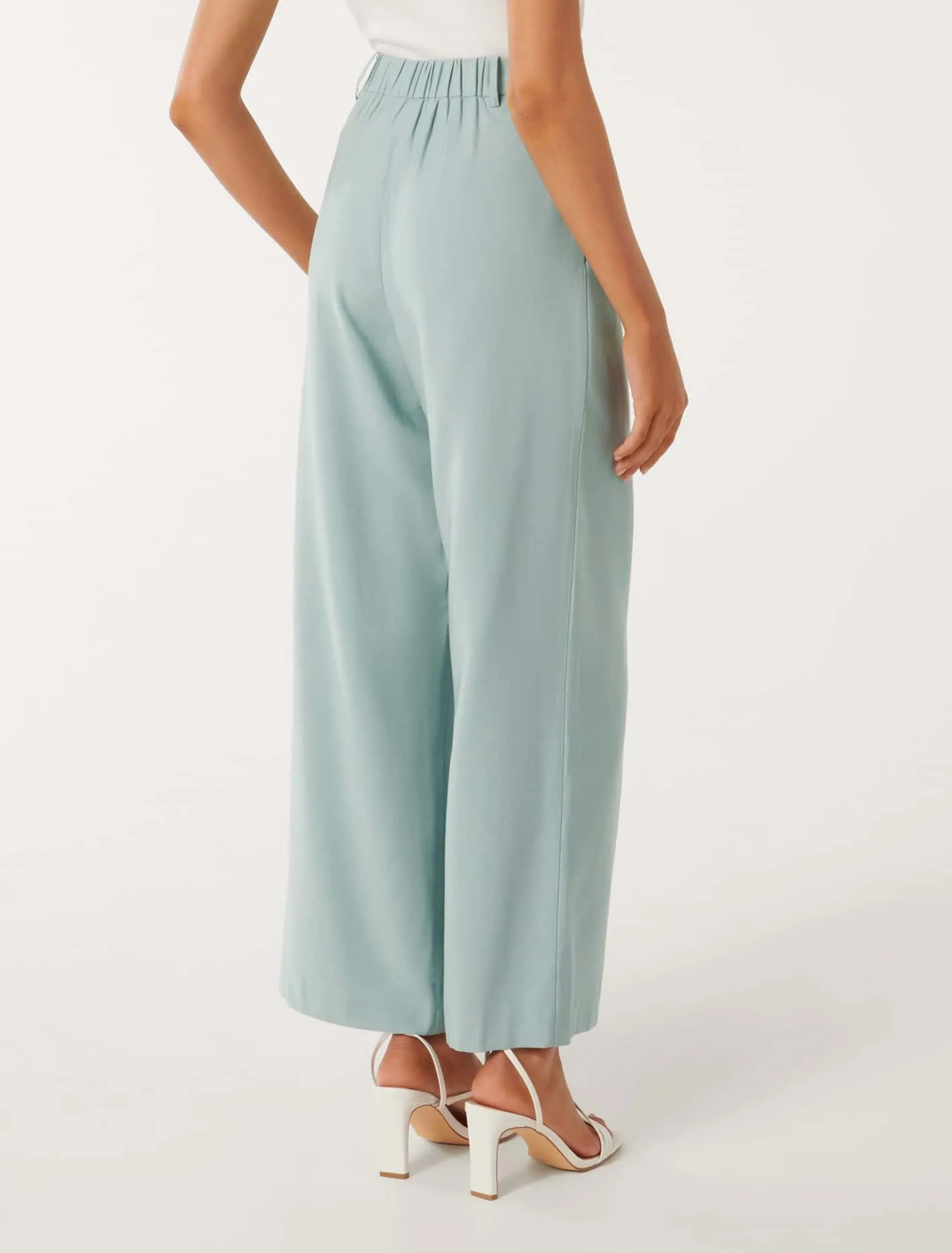 Fran Petite Wide Leg Pants - High-waisted Petite Wide Leg Pants for Women