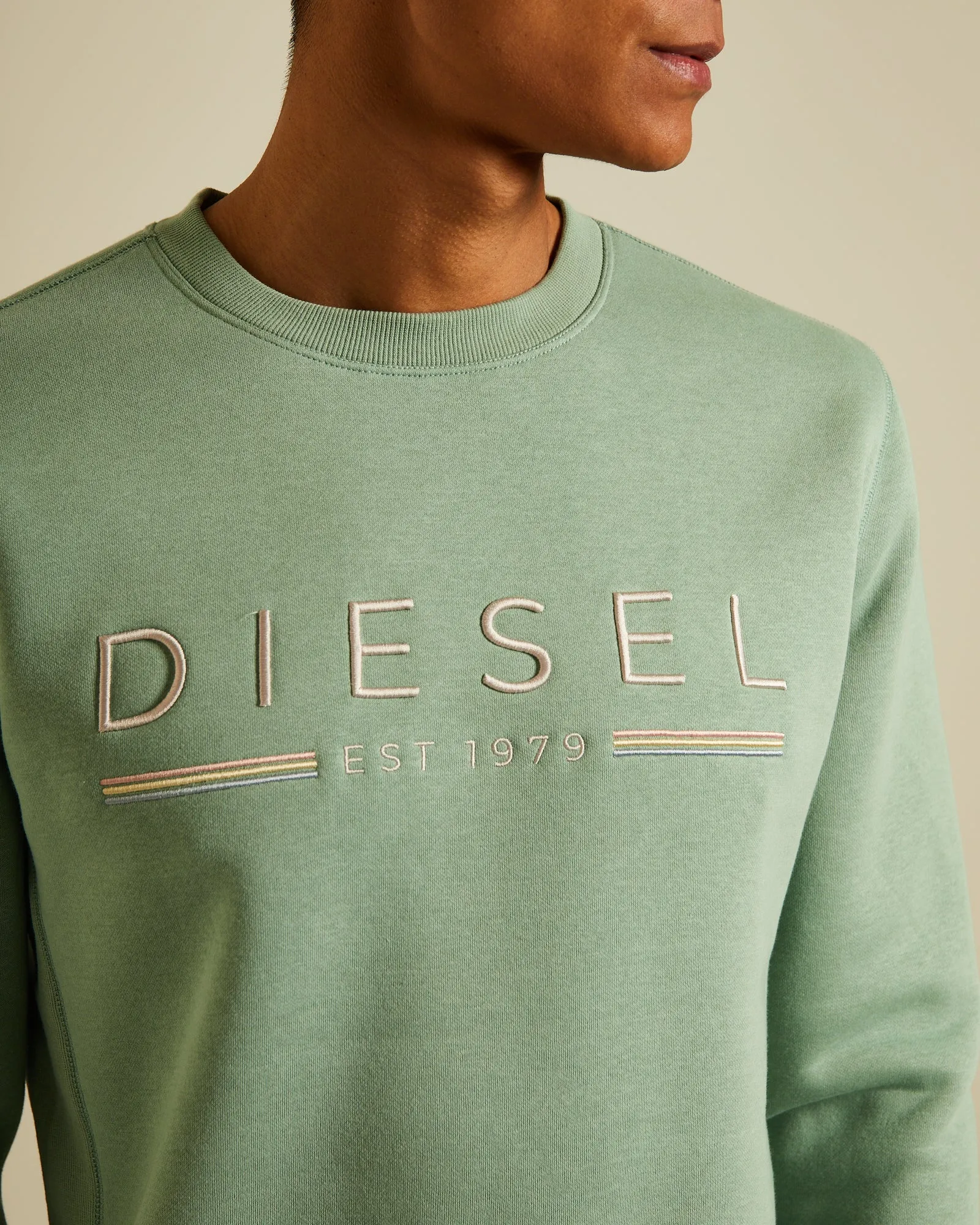 Frankie Sweatshirt in Surf Green.