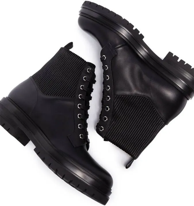 Gianvito Rossi Martis combat boots Black