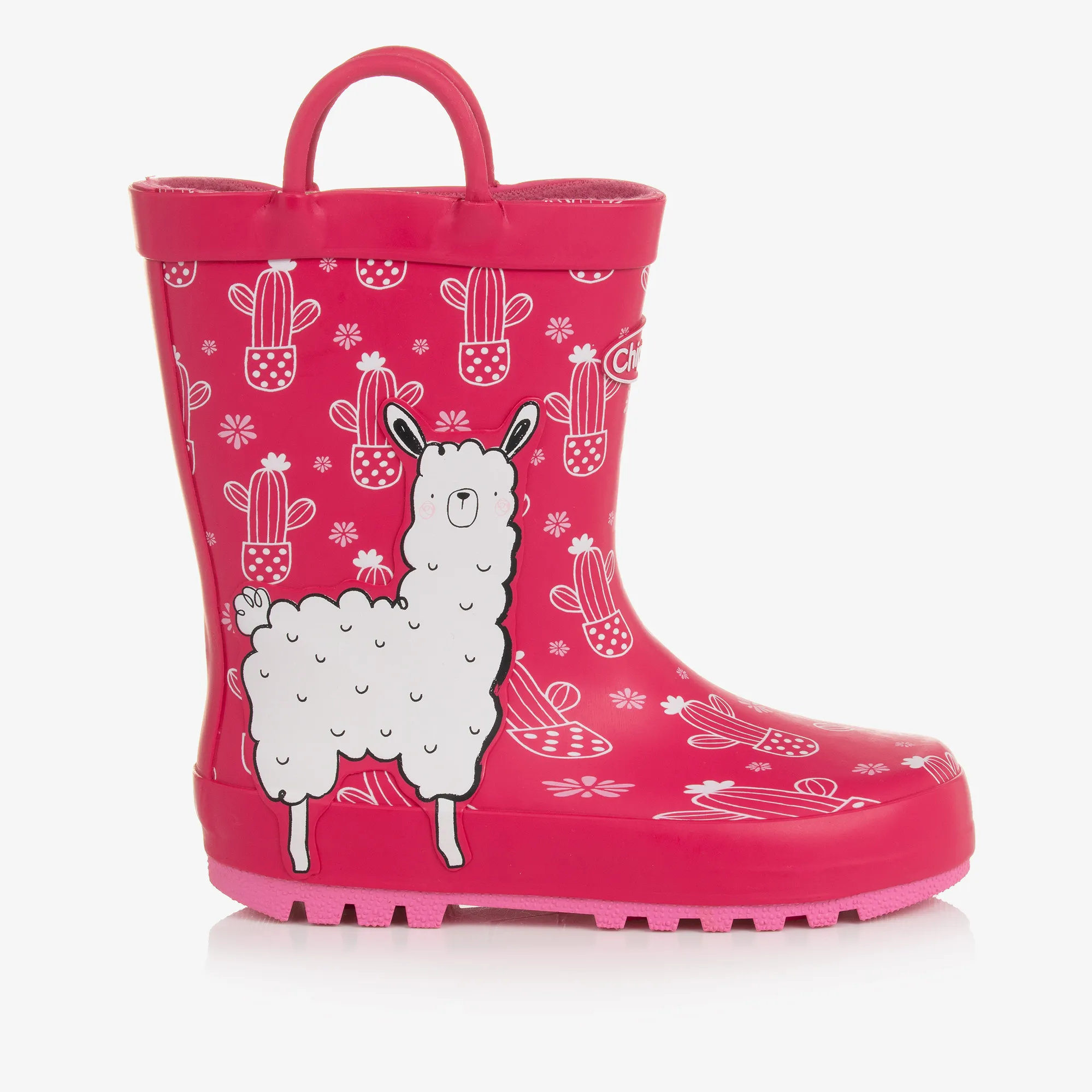 Girls Pink Alpaca Rain Boots