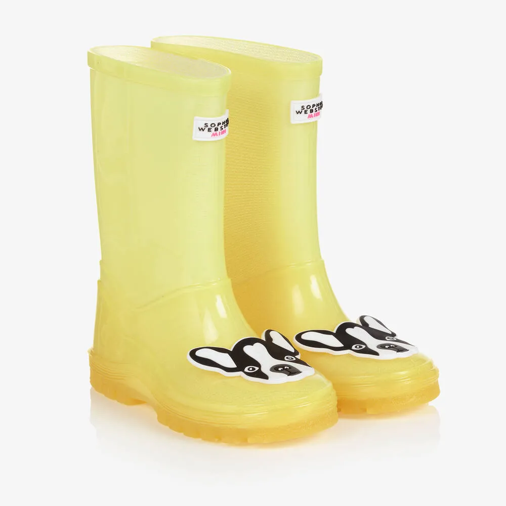 Girls Yellow Rio Rain Boots