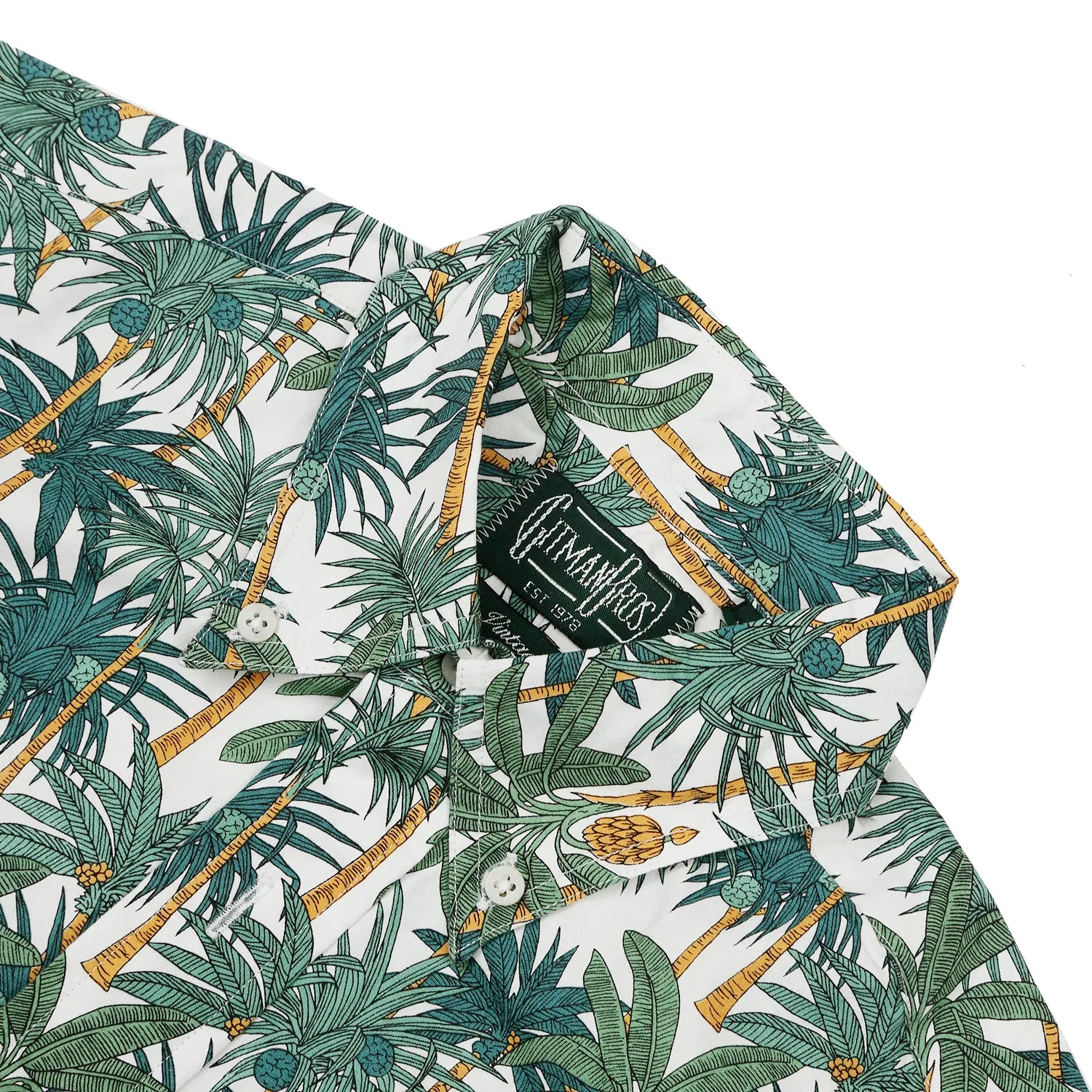 Gitman Vintage Palm Print Popover Shirt - The perfect summer shirt with a stylish palm pop print.