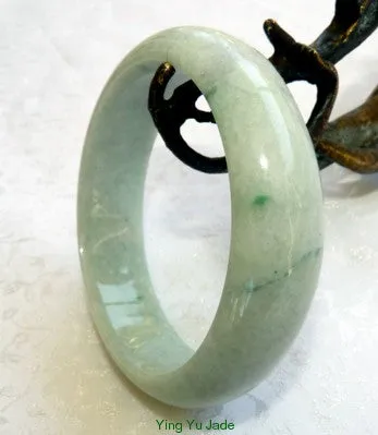 Grade A Old Mine Burmese Jadeite Bangle Bracelet 57.5mm (BB2897): Tiny Veins & Imperial Green