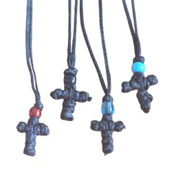 Greek Cross Prayer Necklace Mini Cross