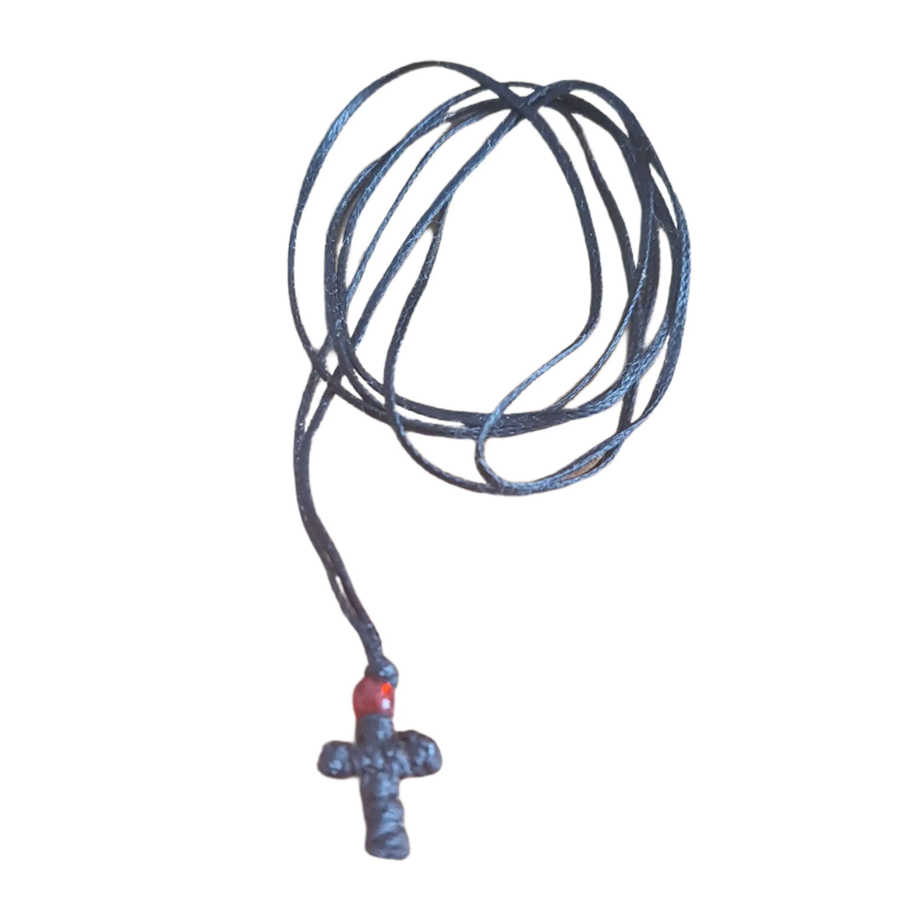 Greek Cross Prayer Necklace Mini Cross