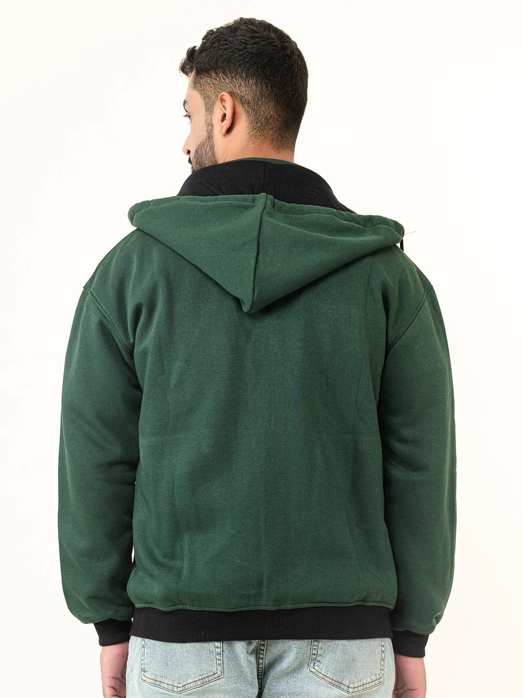 Green SPACE Printed Hoodie