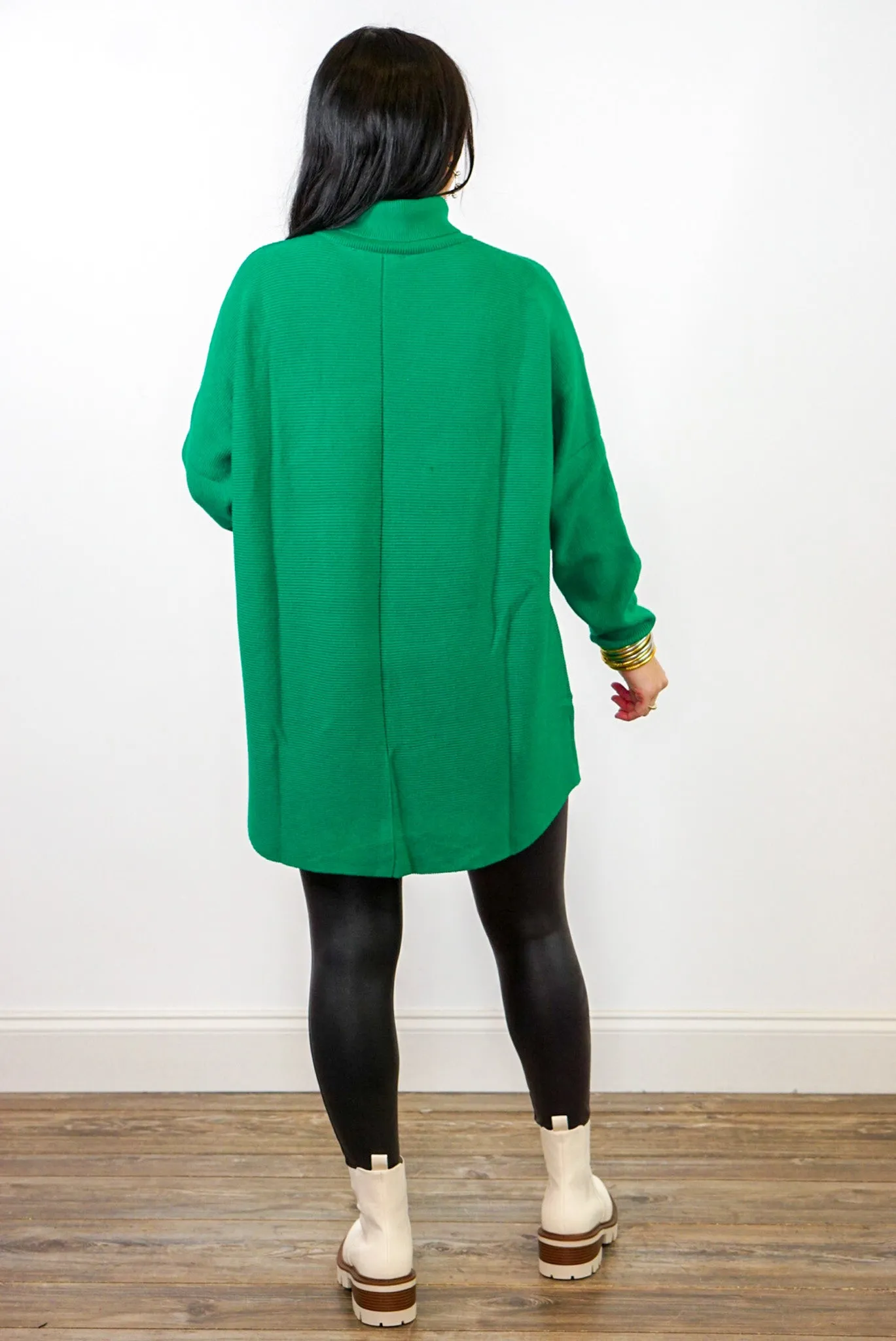 Green Turtleneck Sweater - Shop Now