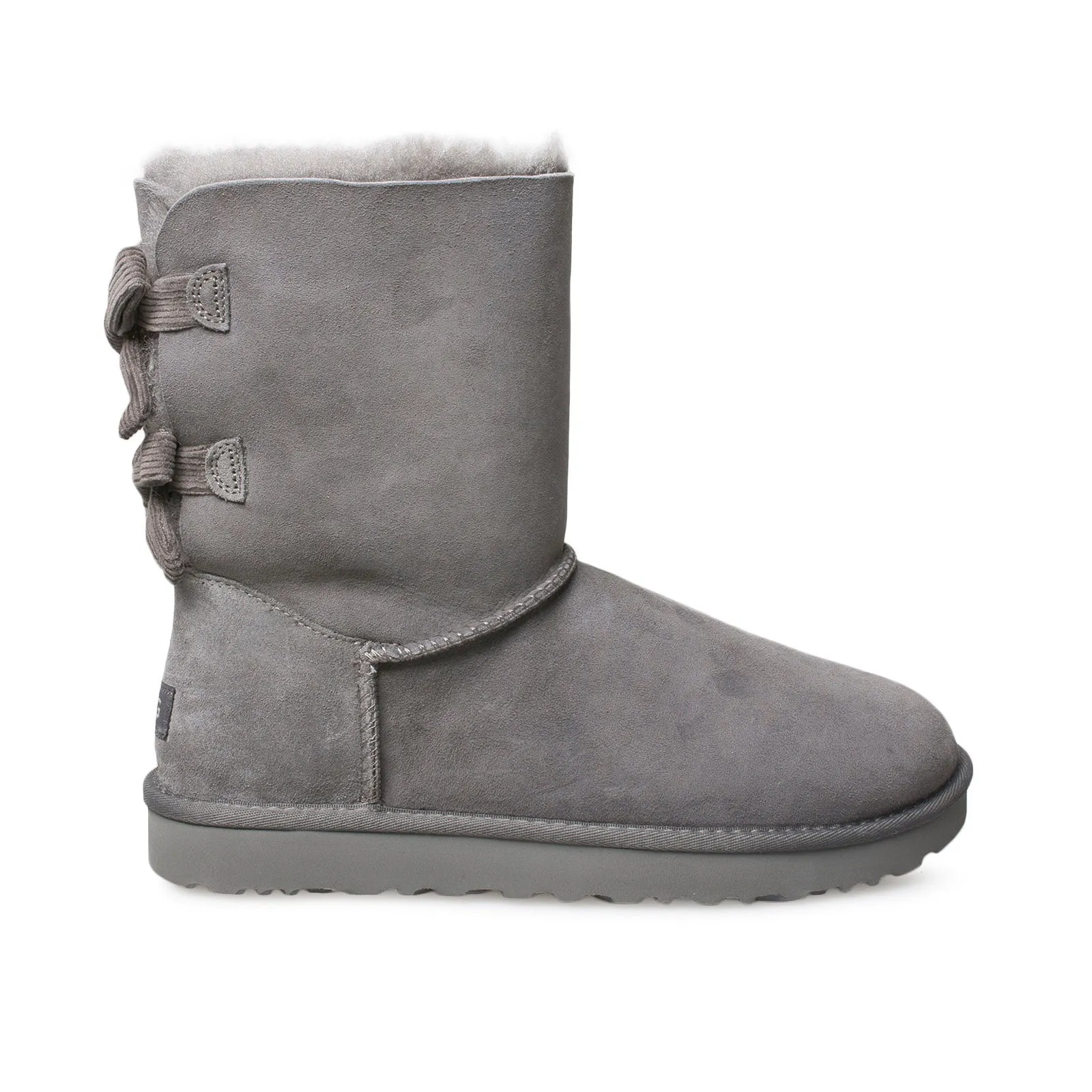 Grey Corduroy Bailey Bow UGG Boots - Women's