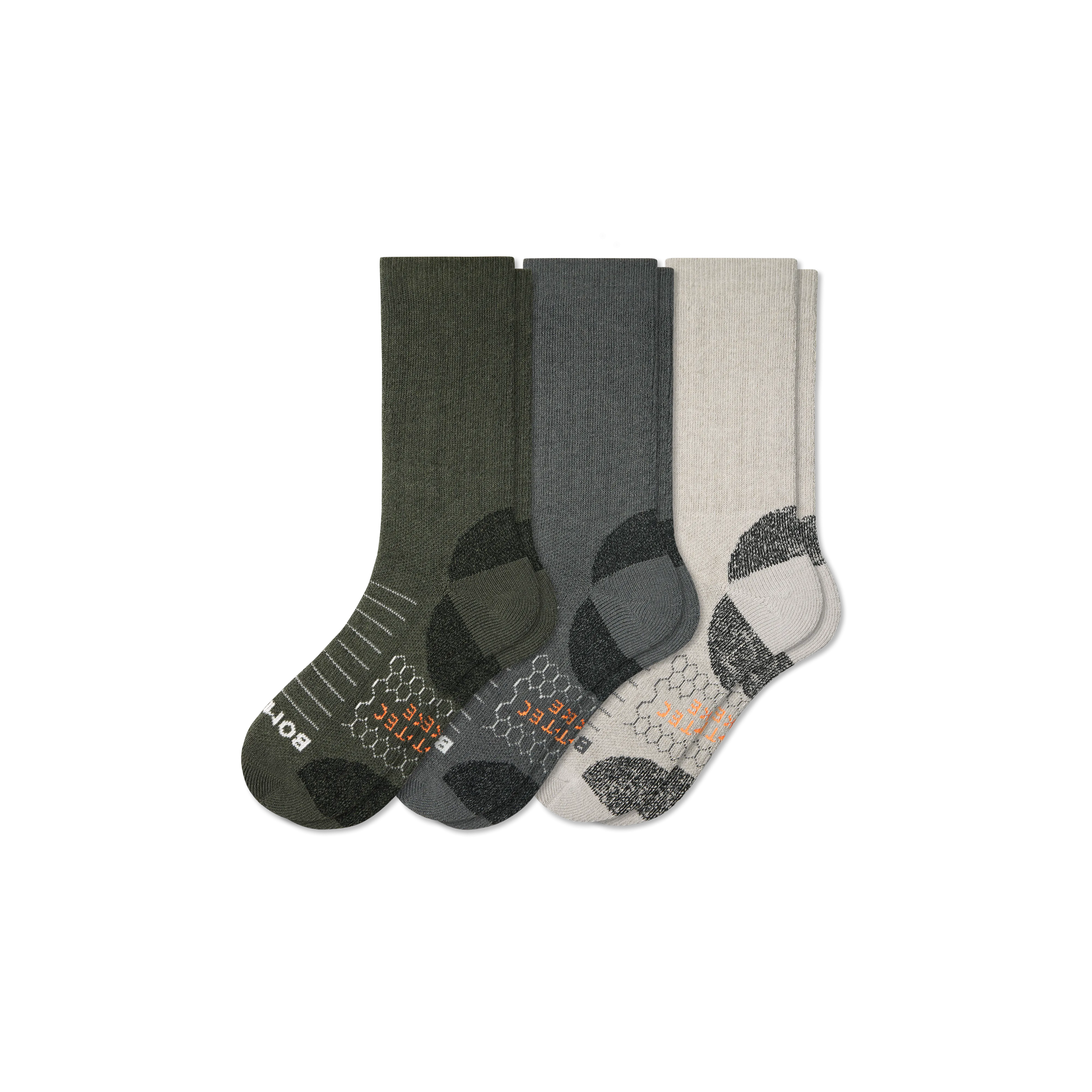 Hiking Calf Socks for Men 3-Pack