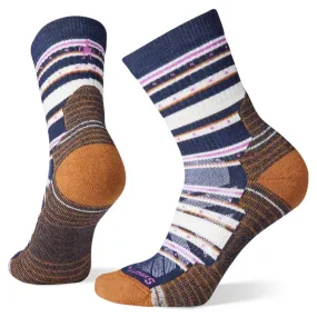 Hiking Socks with Light Cushion and Stitch Stripe for Women