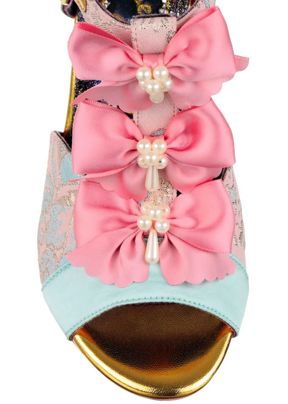 Irregular Choice Versailles Bow Pumps Light Pink