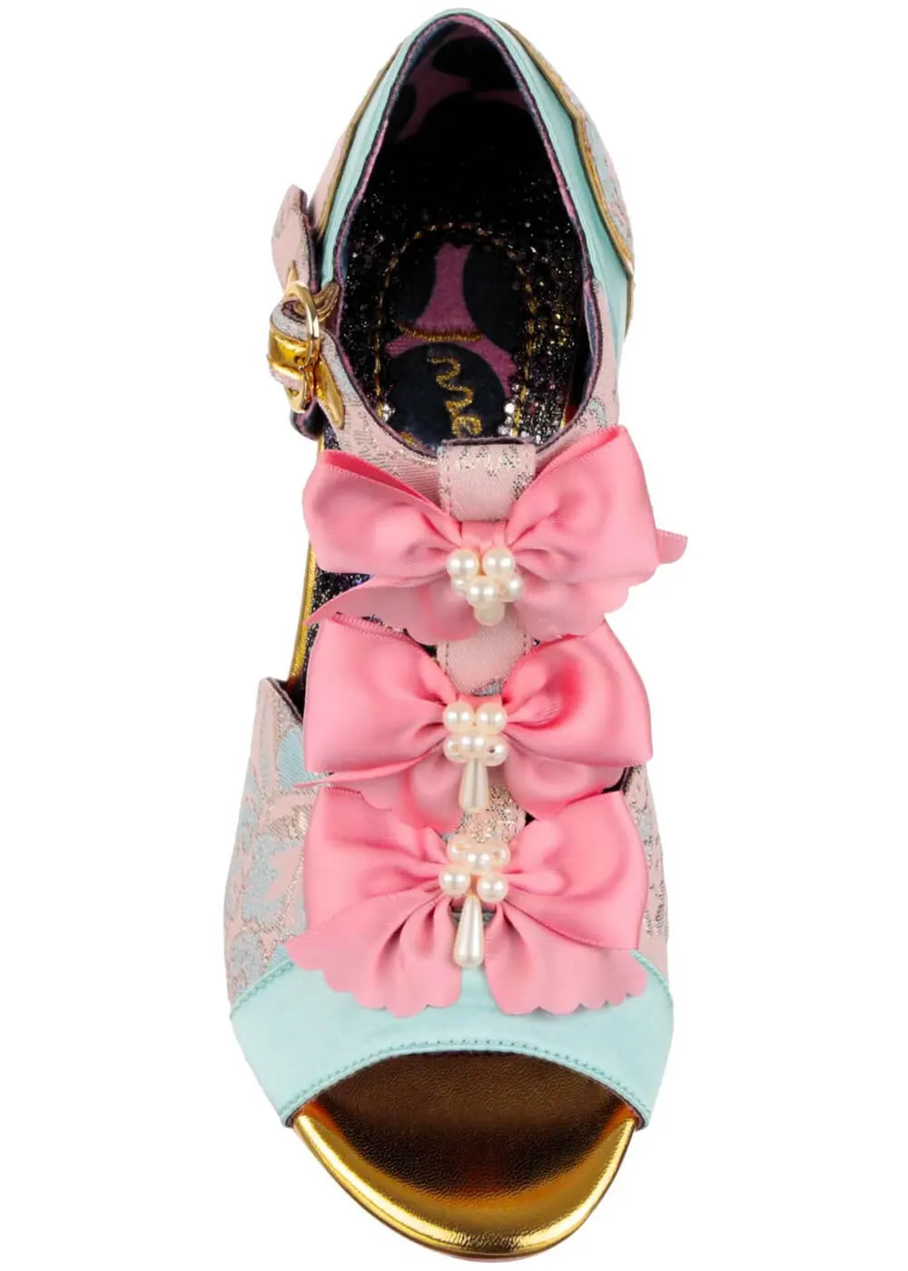 Irregular Choice Versailles Bow Pumps Light Pink