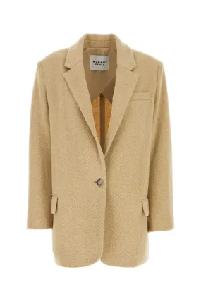 Isabel Marant Etoile Beige Wool Blend Cikaito Blazer