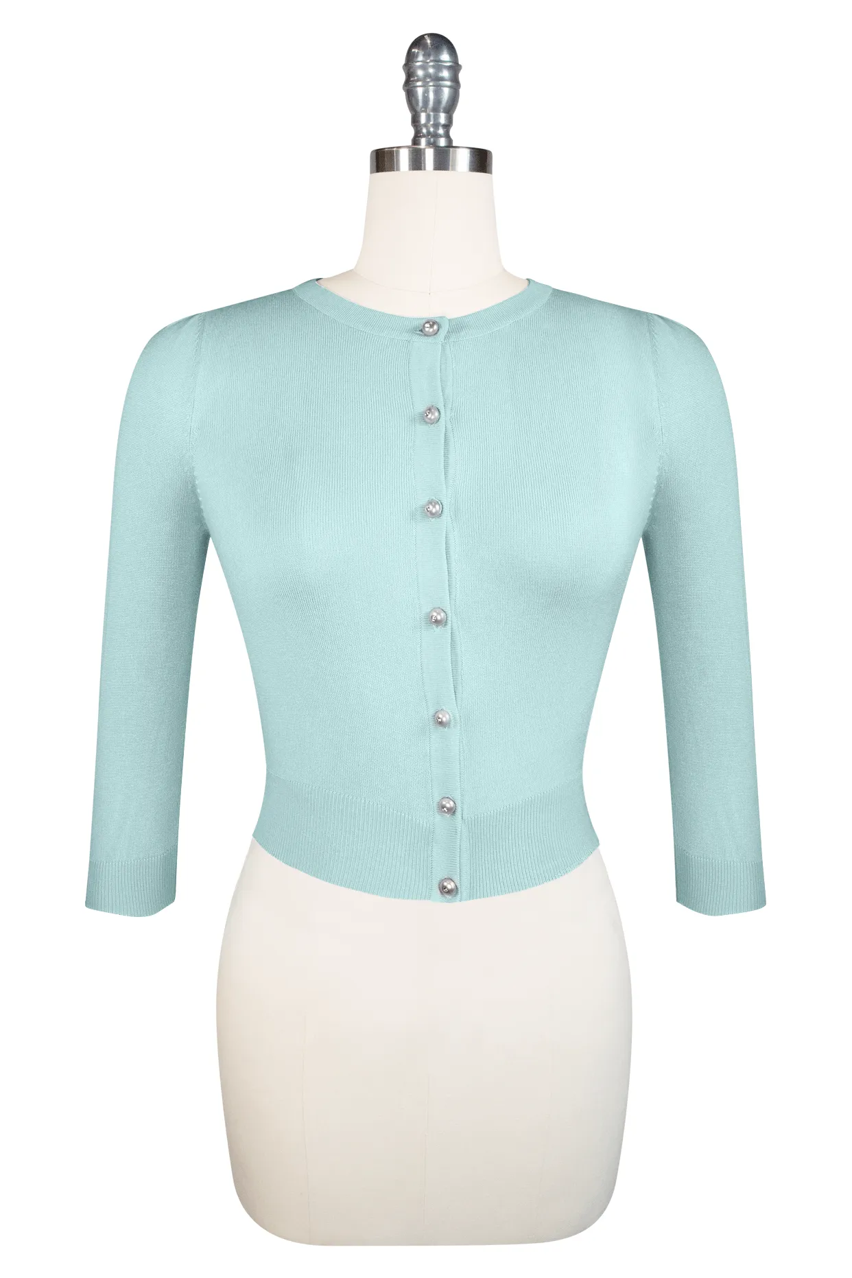 Jardin Cardigan - 3/4 Sleeve - Duck Egg Blue - Shop Now!