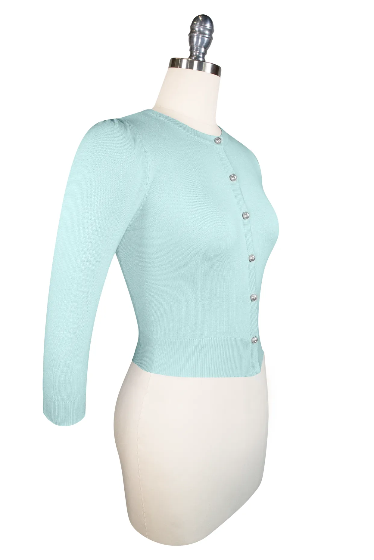 Jardin Cardigan - 3/4 Sleeve - Duck Egg Blue - Shop Now!