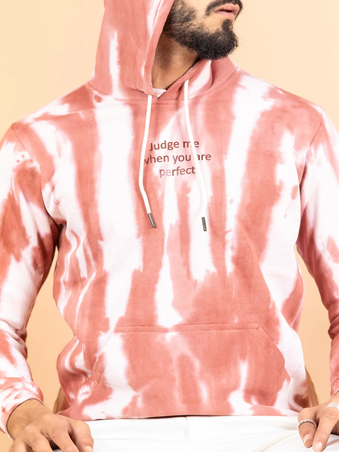 Judge Me when You Are Perfect Tie and Dye Hoodie