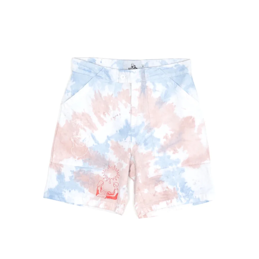 Jungle Growth, Connected Change, Minimal Tie-Dye Shorts