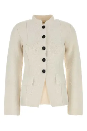 Khaite White Silk Blend Aeson Blazer