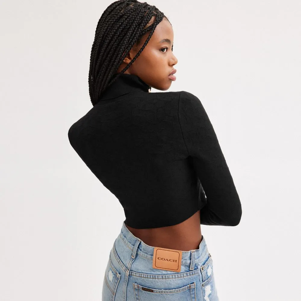 Knit Crop Turtleneck: Classic Signature Style