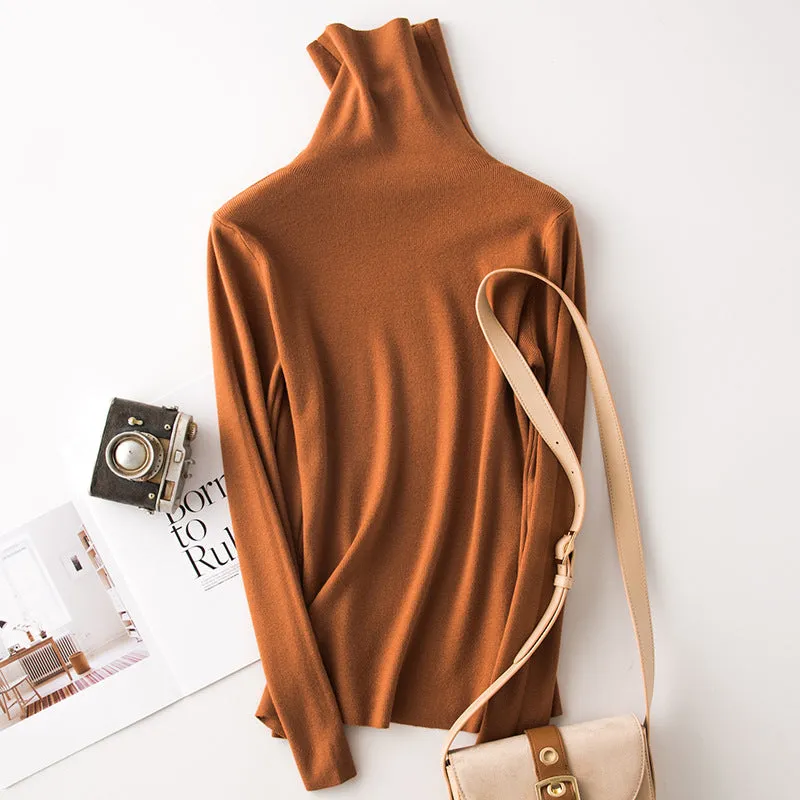 Knit turtleneck sweater