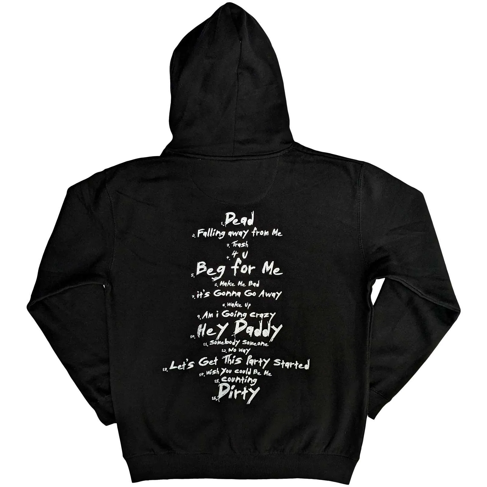 Korn Tracklist Pullover - Get the Latest Album Merchandise at Great Prices!