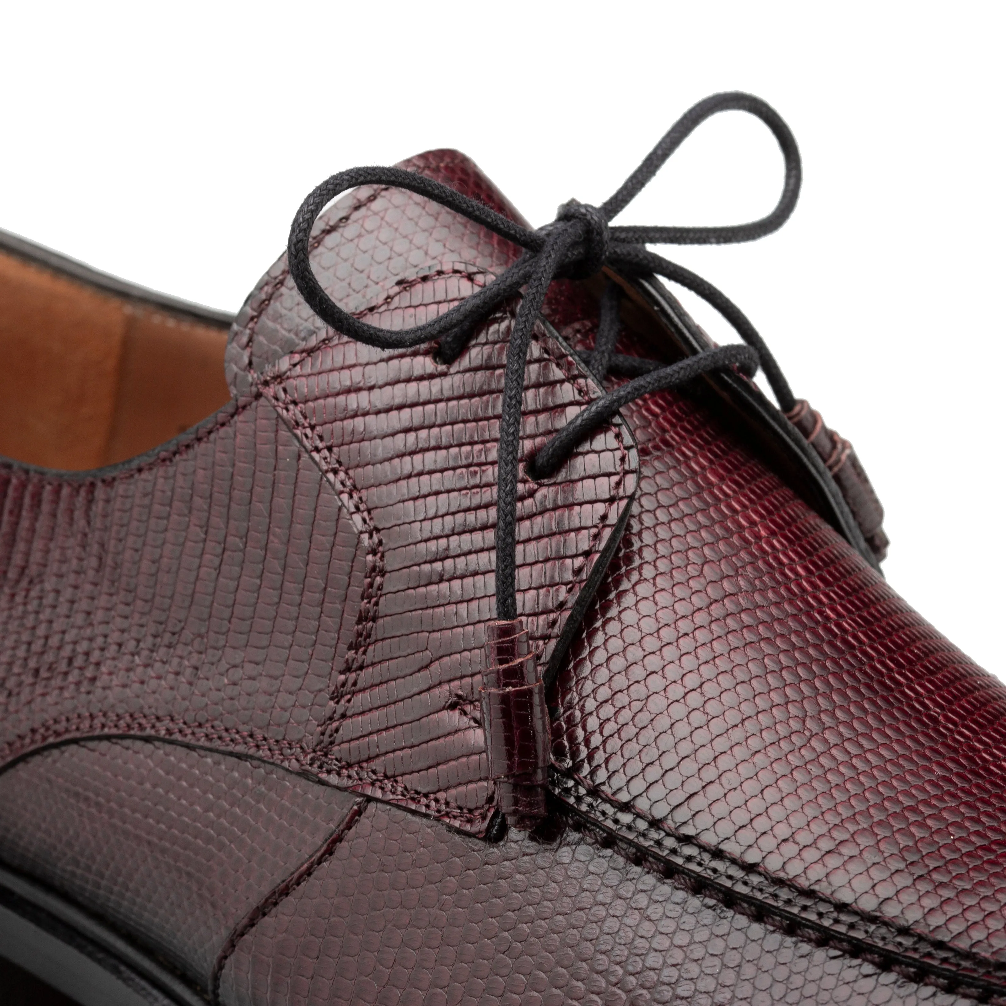 Lizard Toe-Split Derby Shoes