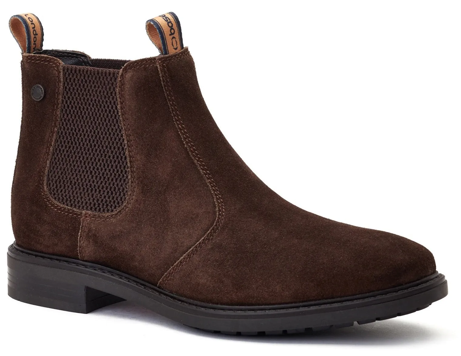 London Nelson Chelsea Boot - Suede Leather - Mens