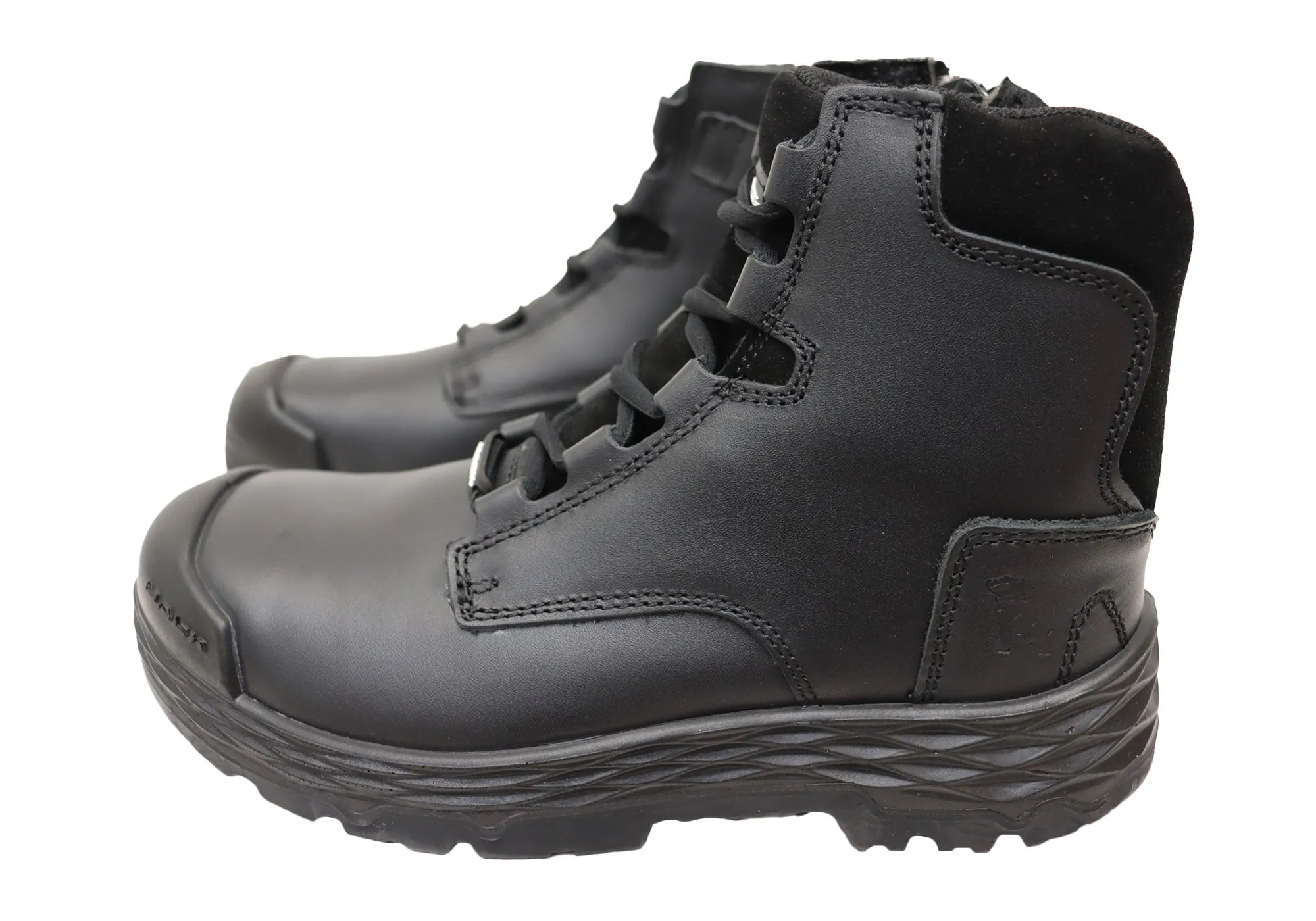 Mack Mens Force Leather Steel Toecap Safety Boots With Zip