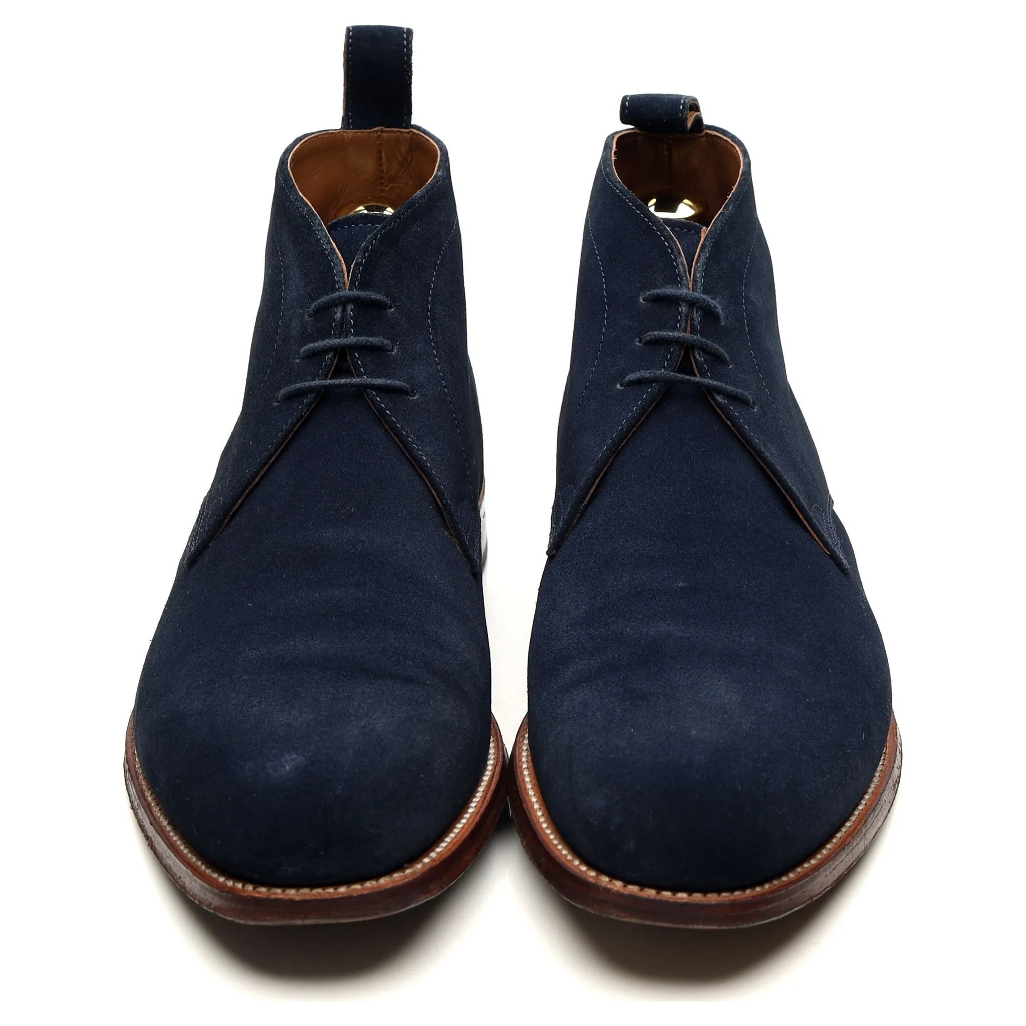 'Marcus' Navy Blue Suede Chukka Boots UK 9 F